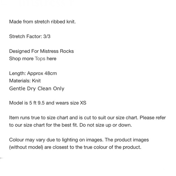 MISTRESS ROCKS TOP - Picture 6 of 9